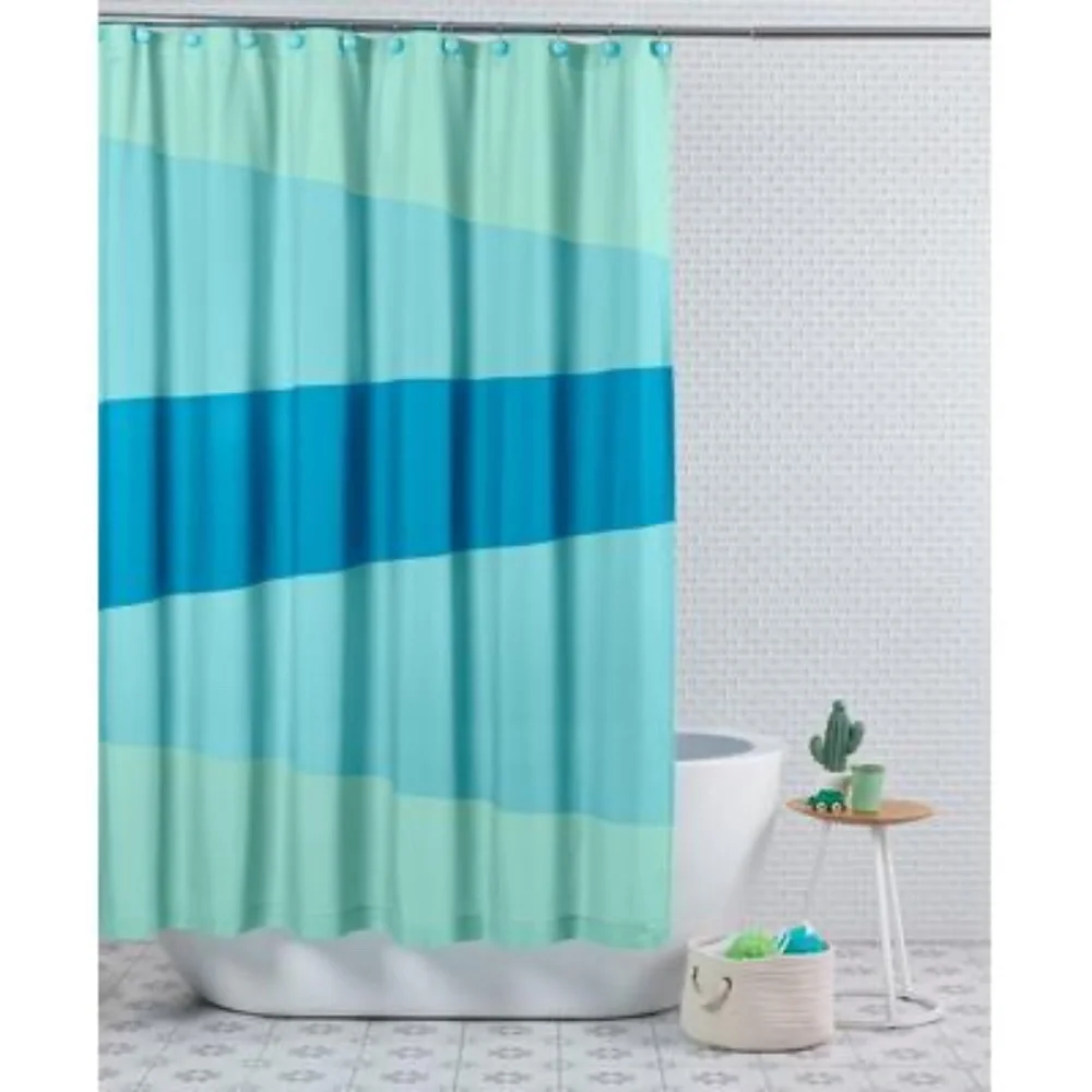 Charter Club Kids Colorblock Shower Curtain, 72